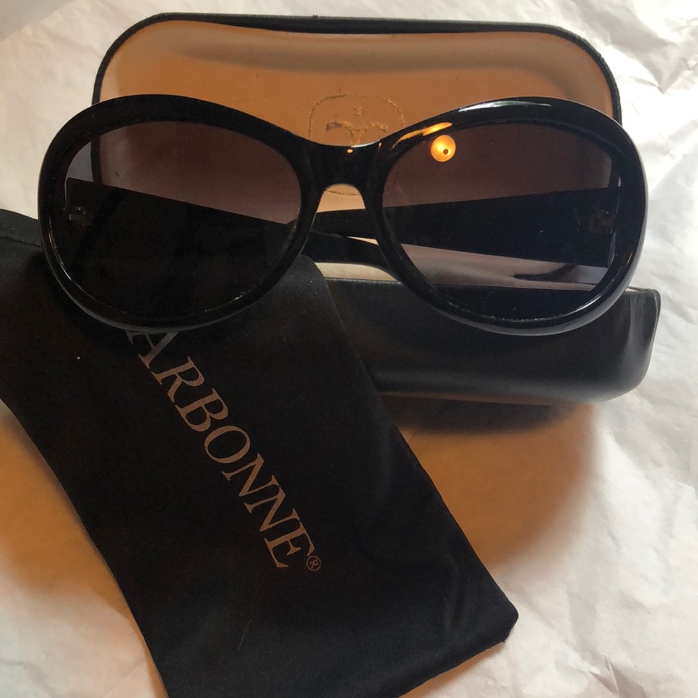 Sunglasses, ARBONNE, Black, case & cloth